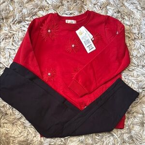 Cozy Red and Black Kids Sweatshirt